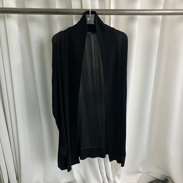 Burberry 버버리 런던 블랙 롱 오픈 가디건 