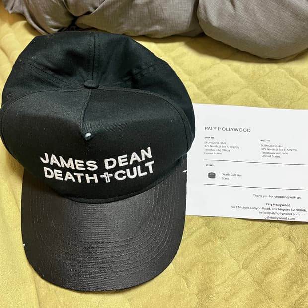 팔리할리우드 제임스딘 블랙 볼캡 모자 판매