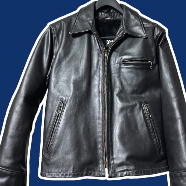 쇼트Schott AT 101 블랙레더자켓 42사이즈