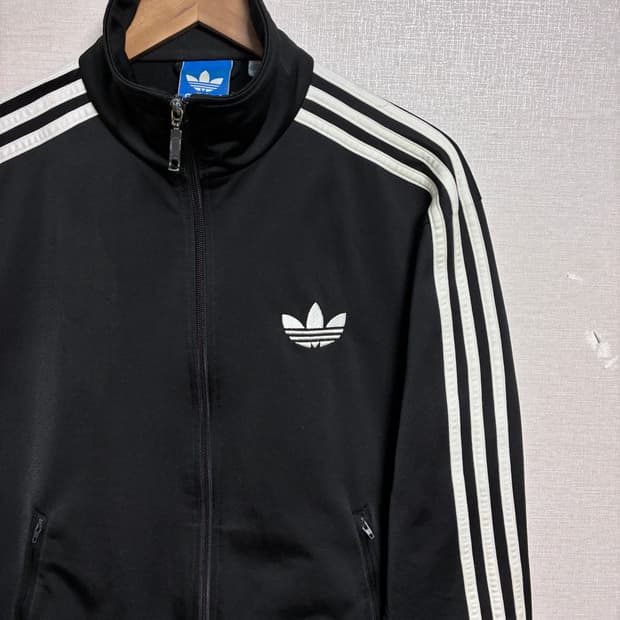 빈티지 아디다스 져지 블랙 M