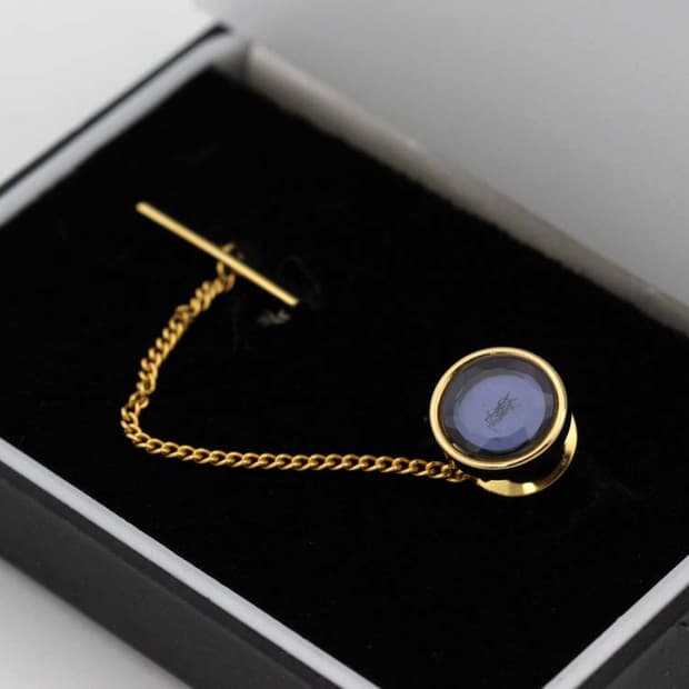 입생로랑 A+등급 남자 명품 뱃지 핀 포인트 빈티지