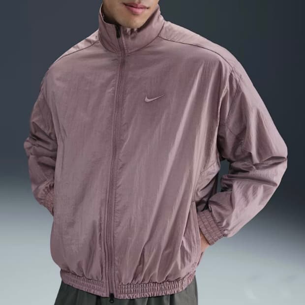 나이키 클럽 오버사이즈 우븐 트랙 바람막이 윈드러너 자켓[토프그레이-L]