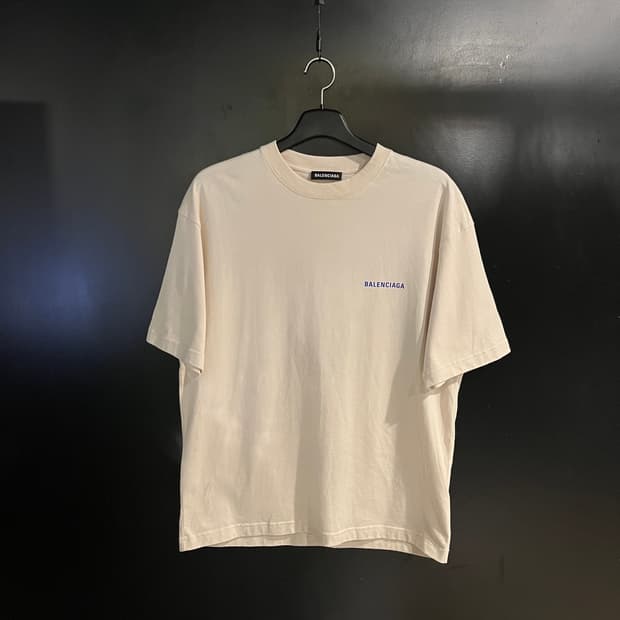 발렌시아가 로고 티셔츠