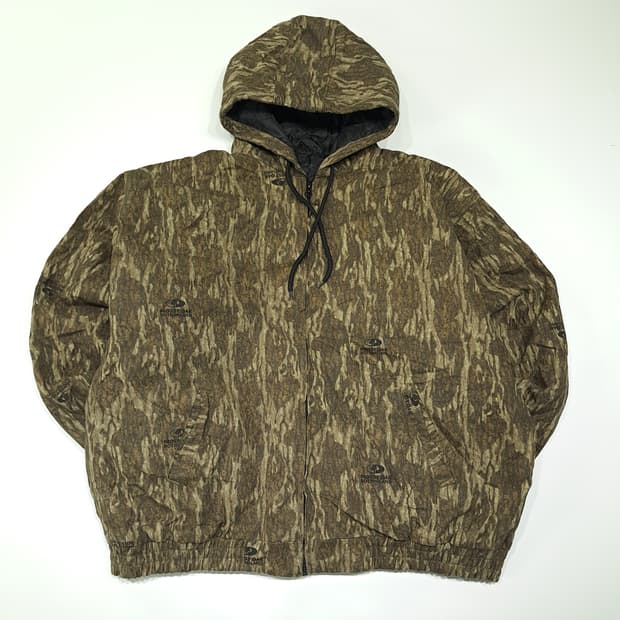 CL690 3XL 모시오크 바텀랜드 90s 퀼팅 후드 카모 자켓 점퍼