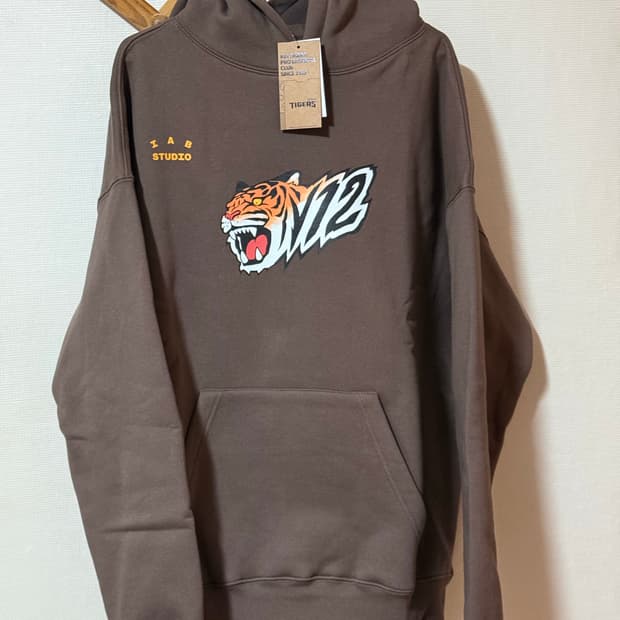 아이앱 스튜디오 기아 타이거즈 V12 후드 브라운 XL 새제품
