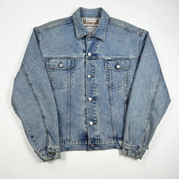 90s 게스 USA 빈티지 오버핏 데님 트러커자켓 XL