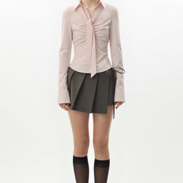 페인오어플레저 비비안 스카프 셔츠