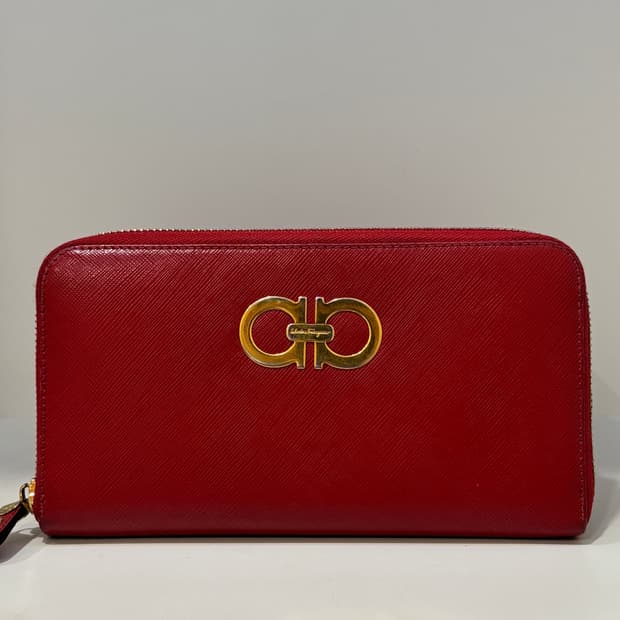 페라가모 빨강 장지갑 (수수료X)