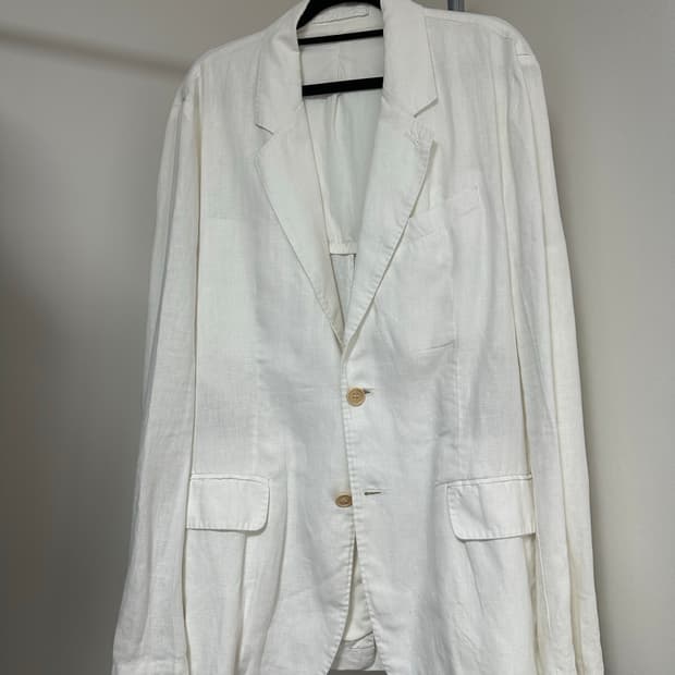 C.P Company 화이트 린넨 블레이저