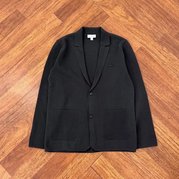 95 라코스테 차콜 자켓 버튼 가디건
