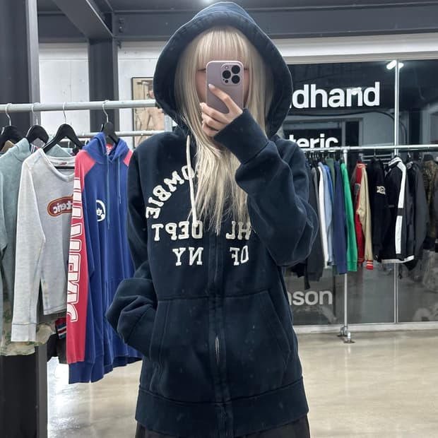아베크롬비 네이비 후드집업