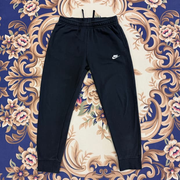 (L)나이키 Nike 베이직로고 조거팬츠(블랙)