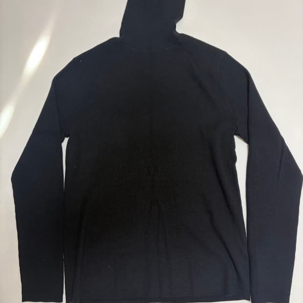 띠어리 블랙 목폴라 니트 XL