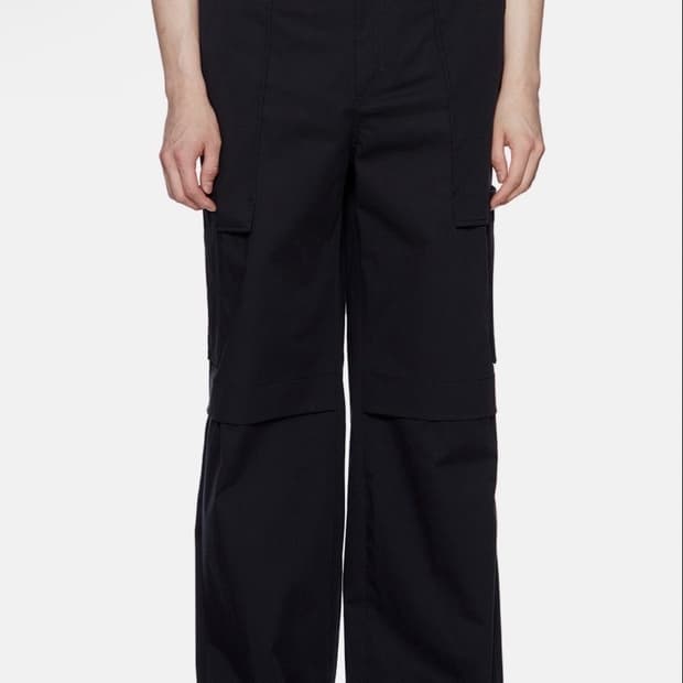 [48] 우영미 22SS 블랙 와이드 카고 팬츠