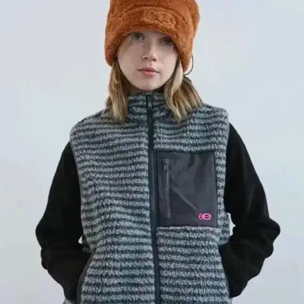 엔조블루스 스트라이프 부클 베스트 조끼