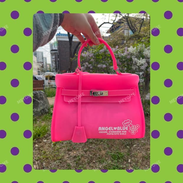 엔젤블루 네온 핑크 젤리버킨