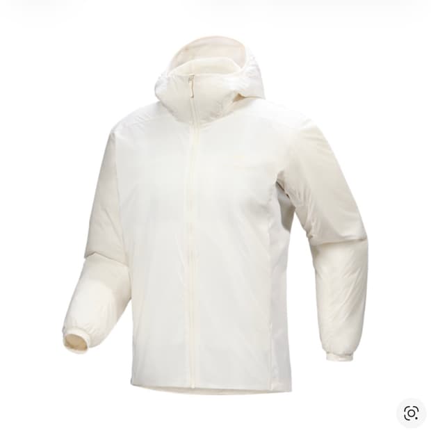 아크테릭스 아톰 후디 화이트아웃 S