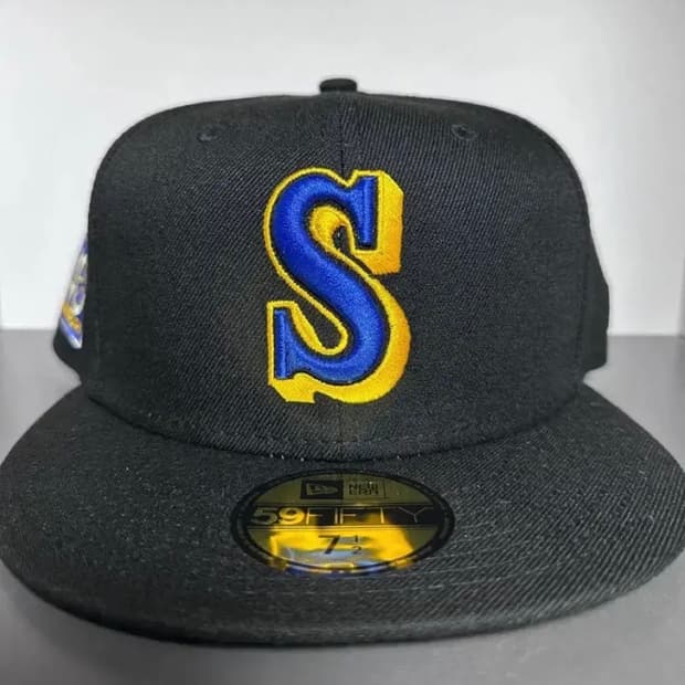 뉴에라 시애틀 매리너스 S 로고 피티드 7 3/8