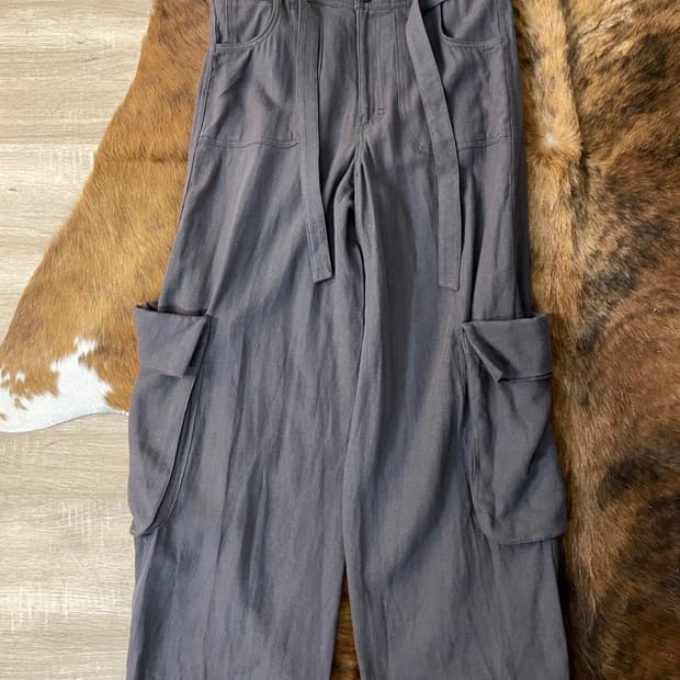 오픈 와이와이 린넨 카고 팬츠