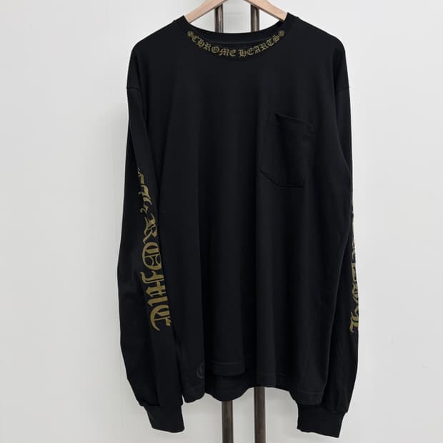 [XL]크롬하츠 넥 스트립트 롱 슬리브