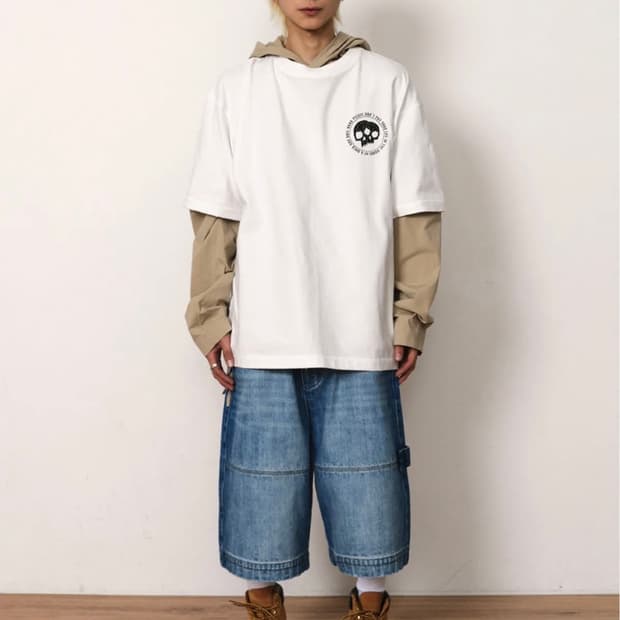 (중고/L) ETCE DENIM BERMUDA SHORTS (blue)
