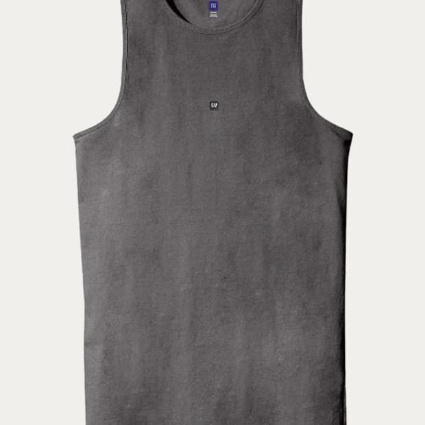 [새상품] 이지 X갭 루즈 탱크 / 차콜 /M