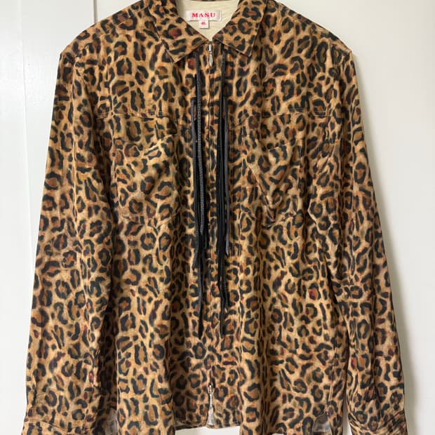 마수MASU 레오파드 실크셔츠 / 46