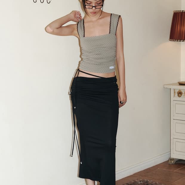 플노팔 셔링 스커트 M