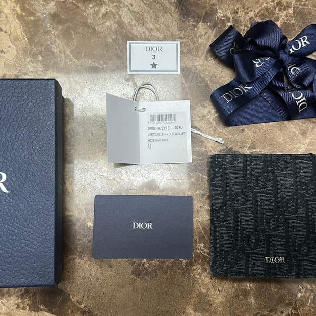 새상품)   디올 오블리크 반지갑 단순개봉