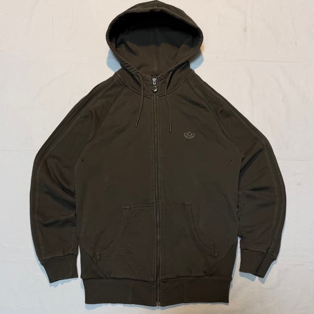 00s 대장급 아디다스 파이어버드 후드집업 올리브 카키