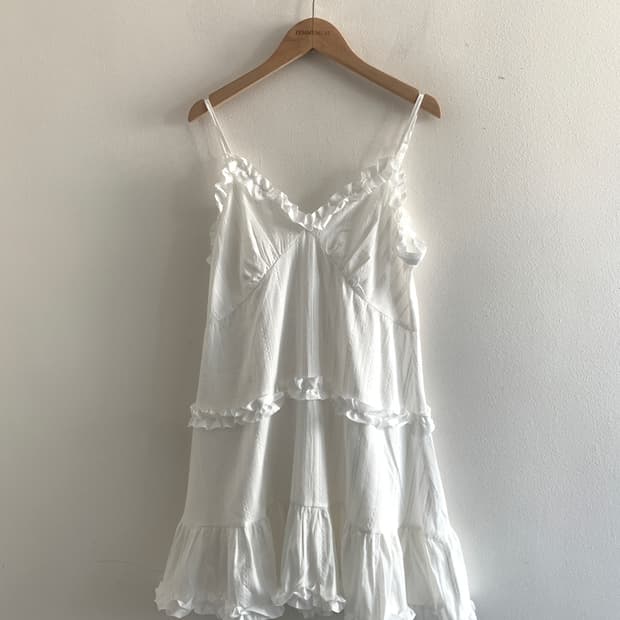 Liah frill button dress