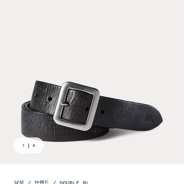rrl 더블알엘 버니시드 벨트 30