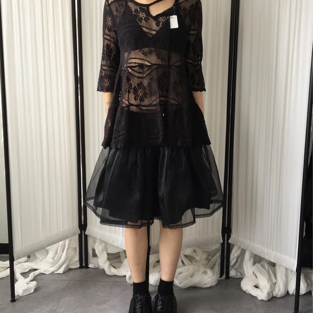 Flower pattern punching knit