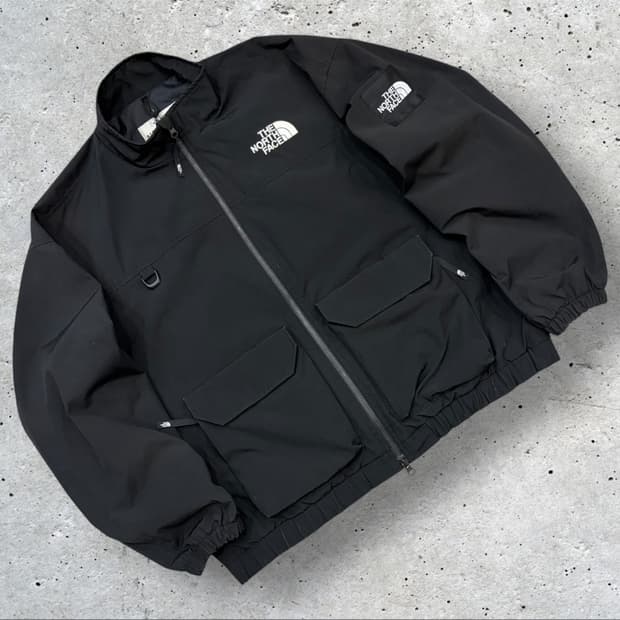 [L] 노스페이스 화이트라벨 닐턴 블랙 포켓 바람막이 자켓 B410