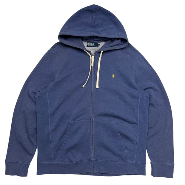 폴로 랄프 로렌 블루 네이비 후드집업 XL