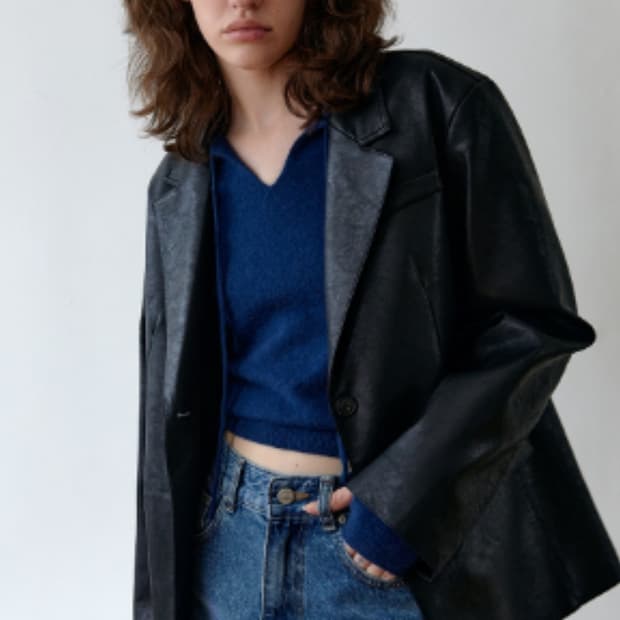 브렌다브렌든 레더자켓 artificial leather jacket