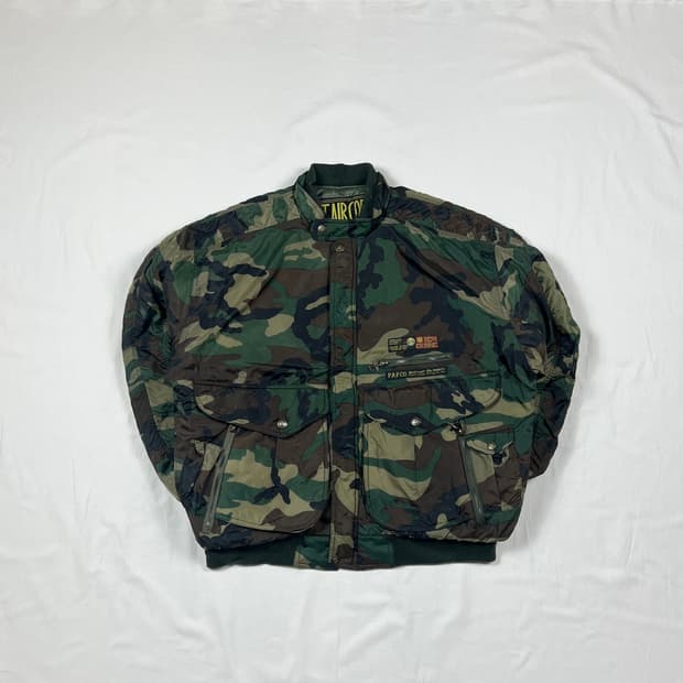 90’s v.t.air corp 밀리터리 나일론 카모 점퍼