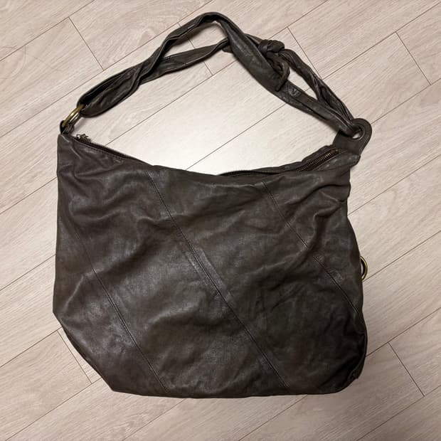 빈티지 긱시크 숄더 가죽 링 가방