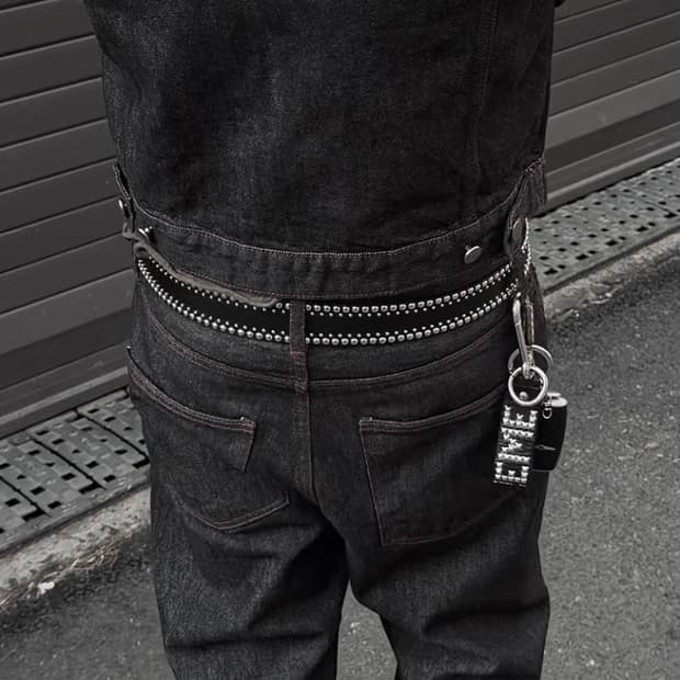 [Unisex]나노 스터드 웨스턴 찡 벨트