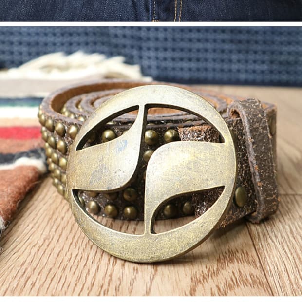 일본판 핸드메이드 징 가죽 벨트  29-33 