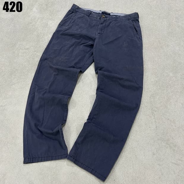 타미힐피거 네이비 면바지 