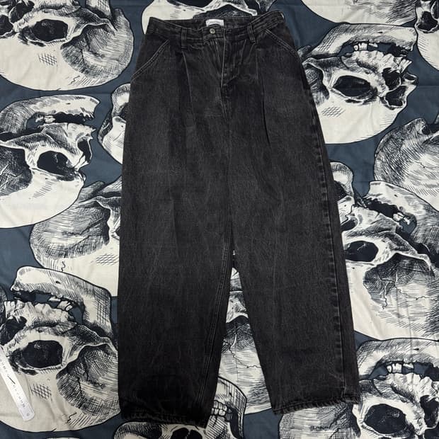 JWA스튜디오 흑청와이드데님  여성 M사이즈