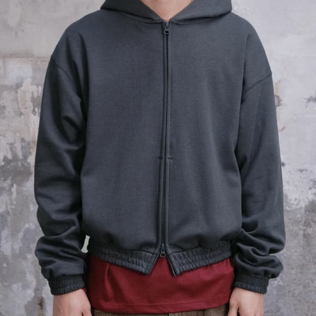 다이브인 크롭 후드집업