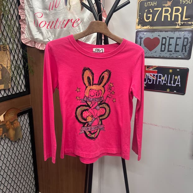 Pink Pop Bunny Long Sleeve