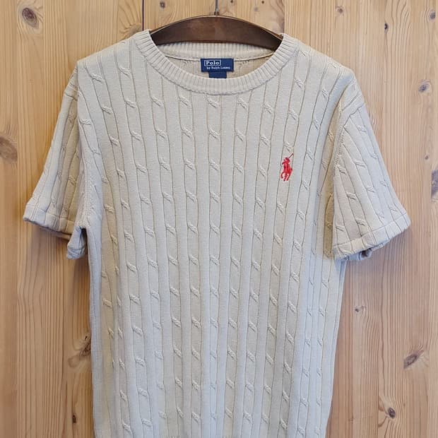 77.폴로 꽈배기 반팔니트 