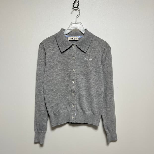 미우미우 캐시미어 100 가디건 36