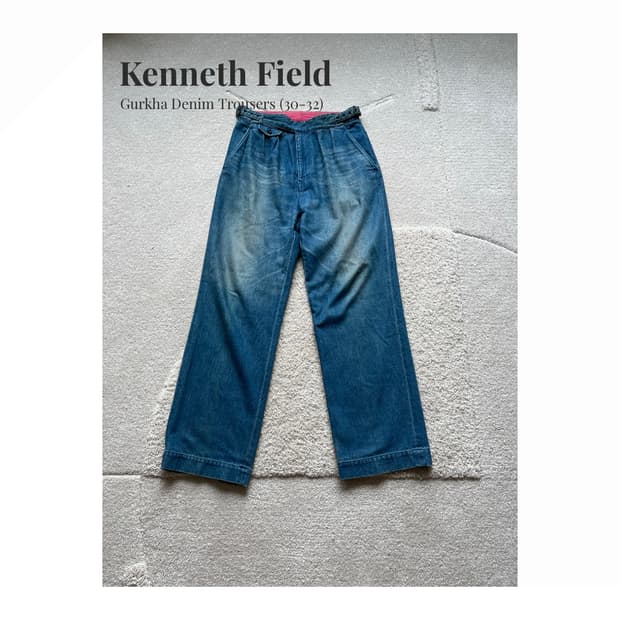 Kenneth Field 구르카 데님 팬츠 (30-32)