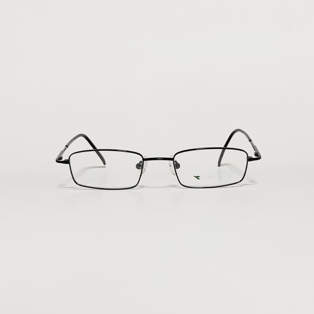 927 데드스탁 빈티지안경 슬림 사각 블랙 메탈 픽키