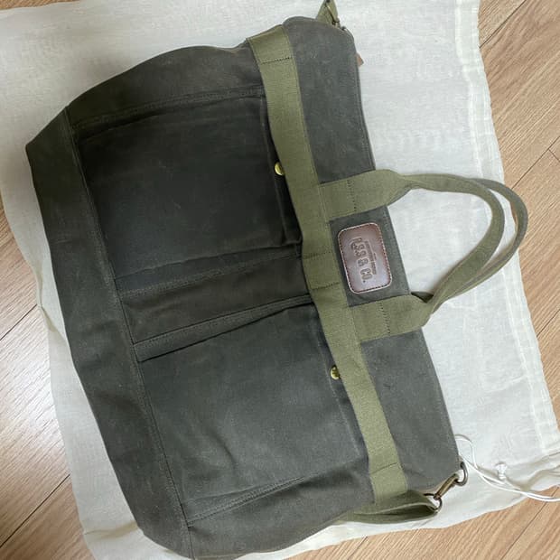 시에나 레더하우스 왁스 캔버스백