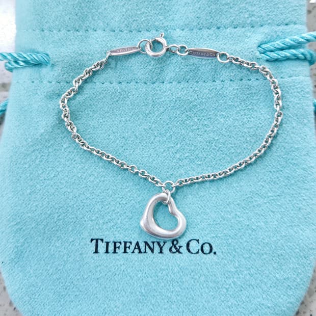 티파니앤코 오픈하트 실버 11mm 팔찌 (14cm) [정품]